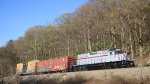 NYSW WS-2 with 3024 rides high above NJ Route 23 eastbound after shoving SU 99